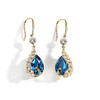 JU-B653创意水滴形韩国气质时尚小清新铜耳钩蓝色水晶珍珠时尚耳环女新款 商品缩略图4