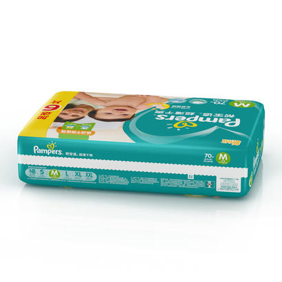 帮宝适超薄干爽纸尿裤 绿帮M64+6 3包装JPY带授权招加盟代理 商品图3