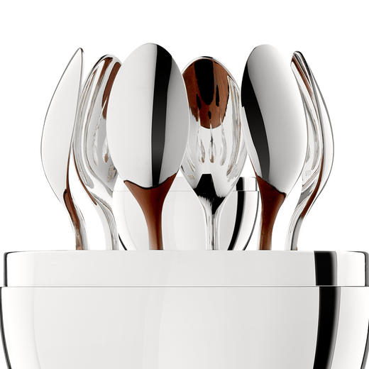 CHRISTOFLE 昆庭 MOOD Coffee 心境蛋咖啡勺套装 银色 商品图2