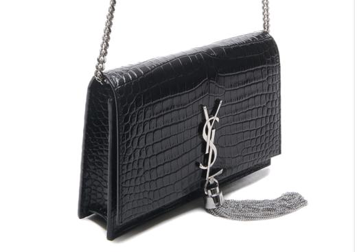 奥莱[圣罗兰] 20FW女士会标流苏斜挎包（452159_DND1N_1000_20F）JPY带授权招加盟代理 商品图2