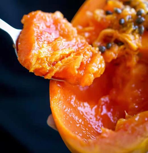 【臻选水果】海南树上熟红心木瓜甜糯可口精品果  五斤装（3-5颗左右）  顺丰快递 商品图1