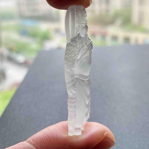 玻璃种翡翠关公关老爷财神爷 商品图9