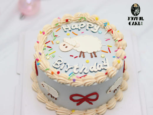 小绵羊手绘蛋糕 商品图3