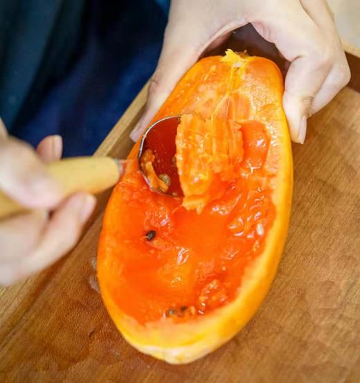 【臻选水果】海南树上熟红心木瓜甜糯可口精品果  五斤装（3-5颗左右）  顺丰快递 商品图4