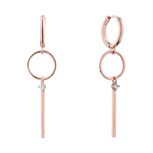 HESTIA 14K GOLD PIN DIA AT DAWN ONE TOUCH EARRINGS 耳饰JPY带授权招加盟代理 商品图0