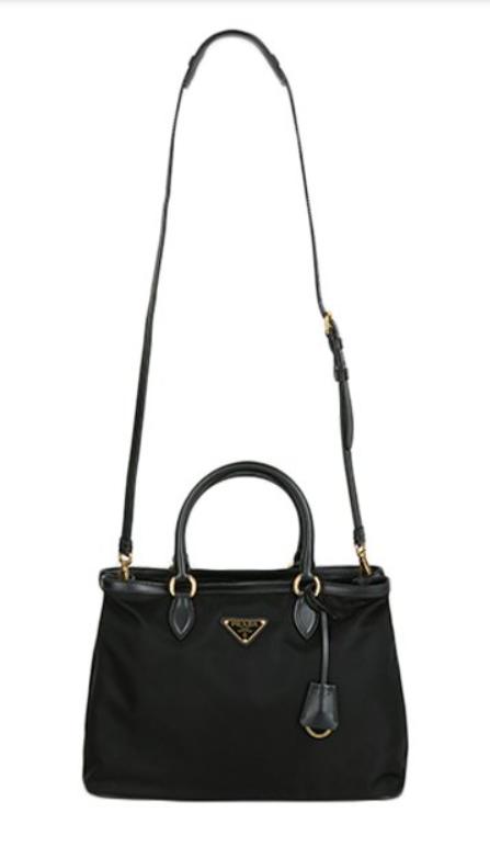 奥莱[PRADA单肩包1BA579 NERO TESSUTO + SOFT CALF（TRA）JPY带授权招加盟代理 商品图1