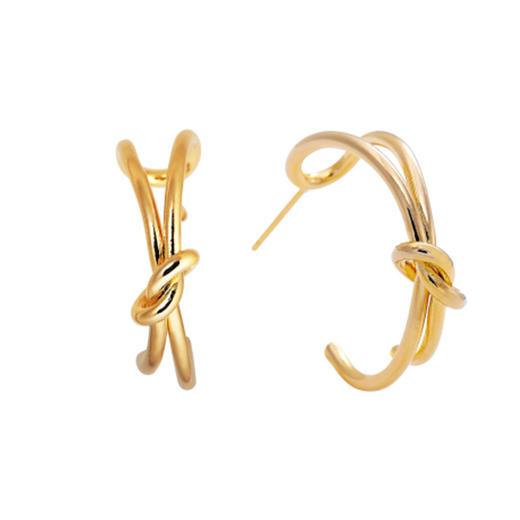 HEI KNOT HOOP EARRING 耳饰JPY带授权招加盟代理 商品图1