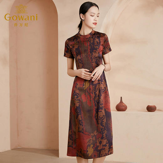 乔万尼真丝桑蚕丝连衣裙新款春大牌高端连衣裙EI2E712 商品图1