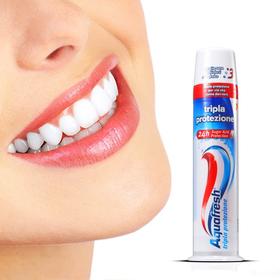 AQUAFRESH 直立按压式三色清洁牙膏JPY带授权招加盟代理