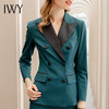 IWY/复古英伦风墨绿色职业套装女时尚名媛套裙OL高端气质工作服女CS1125-G 商品缩略图4