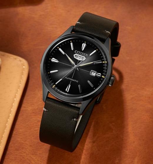 西铁城日本官方正品商务复古日期显示机械男士手表NH8395-00E 商品图2