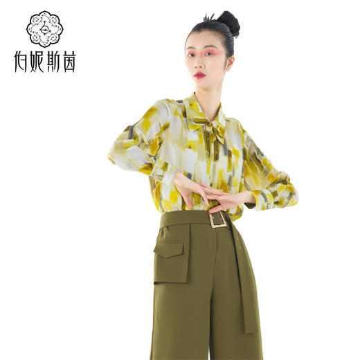 3F5781--琉璃黄色衬衫--《绿色系列》 商品图9