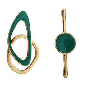 HESTIA GREEN UNIQUE UNBALANCE EARRINGS 耳饰JPY带授权招加盟代理