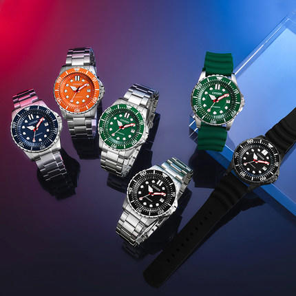 西铁城新品日本官方正品ME彩系列机械潜水手表运动男表NJ0120-81E 商品图3