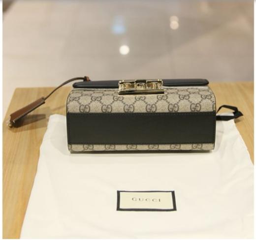 奥莱GUCCI Padlock古驰女士小号单肩包（409487 KLQJG 9785）JPY带授权招加盟代理 商品图2