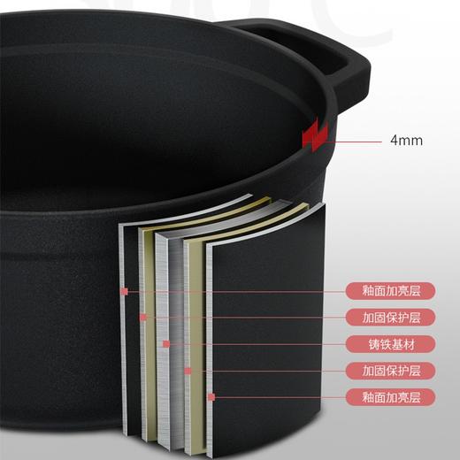 康巴赫 欧式珐琅汤锅24CM 珐琅铸铁/炉灶通用 TOF24A1JPY带授权招加盟代理 商品图1