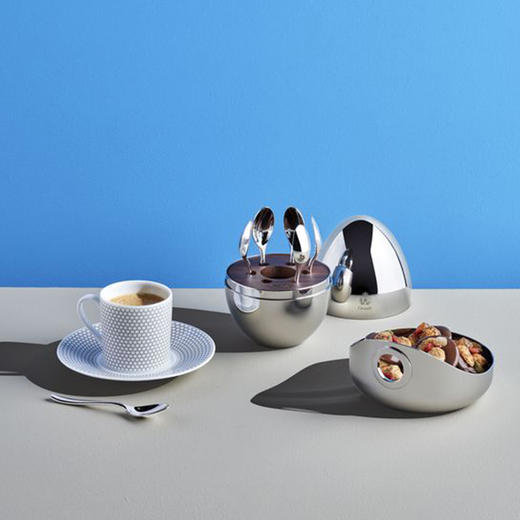 CHRISTOFLE 昆庭 MOOD Coffee 心境蛋咖啡勺套装 银色 商品图1