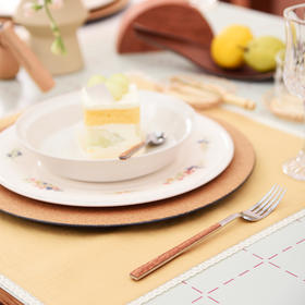 亚麻蕾丝西餐餐垫正方形餐垫口布