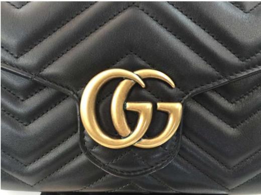 奥莱[Gucci] Marmont Matelass单肩包19FW 474575-DTD1T-1000JPY带授权招加盟代理 商品图2