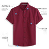 【100%棉】【新款DM】大依优型大码男装短袖衬衫牛津纺加肥加大半袖衬衣上衣夏季男士 商品缩略图2