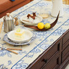 靛蓝唐草现代简约北欧轻奢茶几巾 商品缩略图1