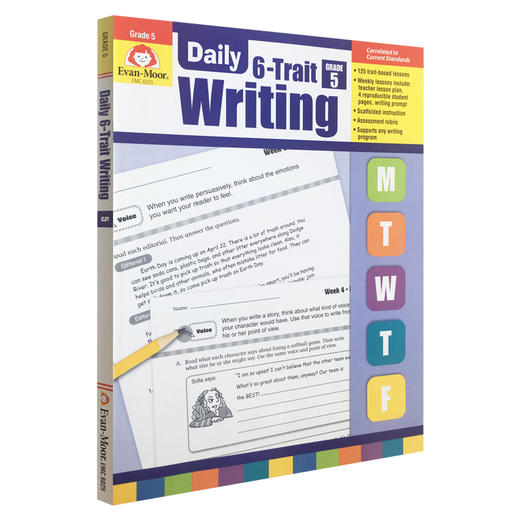 【桃娘推荐】Evan-Moor Daily 6-Trait Writing TE 每日练习系列 系统写作 完整版 商品图5