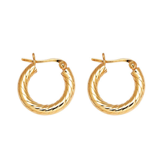 HEI COMB-PATTERN HOOP EARRING 耳饰JPY带授权招加盟代理 商品图1