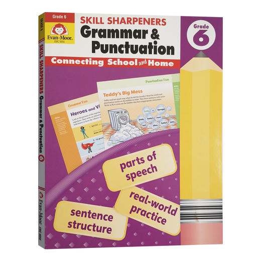 【Evan-Moor Best】Skill Sharpeners Grammar & Punctuation 技能铅笔刀 语法与标点  美国加州原版教辅 商品图8