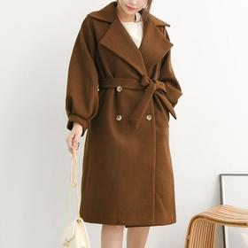 Dressnalda  可爱的粉扑袖宽松版型双长外套JPY带授权招加盟代理