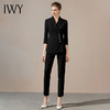 IWY/黑色西装套装女职业装女正装英伦时尚高端面试七分袖工作服C10408-B+P10407-B 商品缩略图2