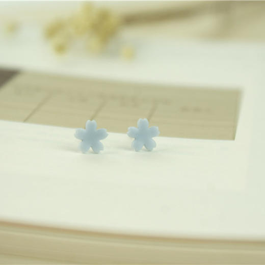 【为思礼合集】手绘小清新甜美耳钉饰品 清新森女系 商品图7