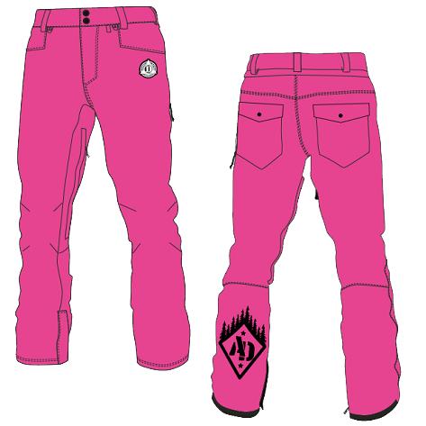 Dream 21-22 新款单板雪裤 骚粉 商品图0