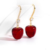 JU-AD0322红色樱桃耳环2021新款车厘子耳饰日韩网红水果耳坠女气质短款耳钩 商品缩略图2
