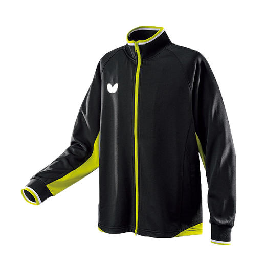 Butterfly蝴蝶乒乓球服WSW430-0204比赛套服运动长袖套服（外套+长裤） 黑/荧光绿色吉村真晴同款！ 商品图1