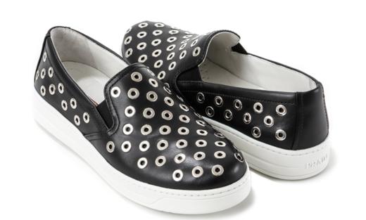 奥莱[普拉达]（3S6159 309U NERO BIANCO）女式便鞋JPY带授权招加盟代理 商品图3