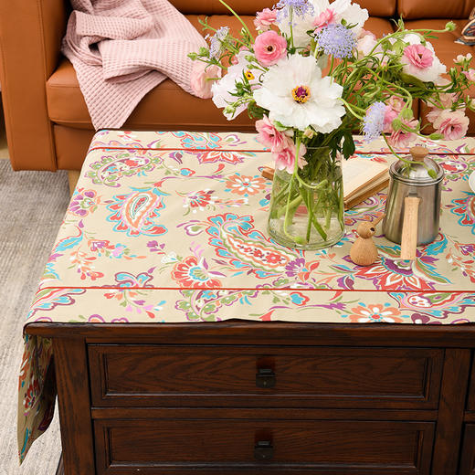 春意唐彩佩斯利田园美式复古茶几桌布 商品图4