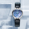 西铁城日本官方正品蓝盘皮带简约光动能万年历多局电波女表EC1170-18N 商品缩略图1