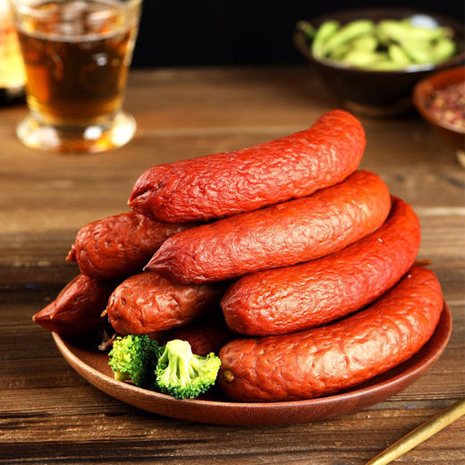 【东北美食】俄瓦斯号哈尔滨风味红肠110g*10根（额外赠金丝肉卷180g*2根）组合1460g 商品图3