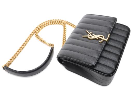 奥莱[圣罗兰] 女士Vicky单肩包（532612_1GF0J_1000_20F）JPY带授权招加盟代理 商品图4