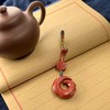 帝王砂仿古型博古纹手编彩绳钥匙坠 饰品美物 商品缩略图1