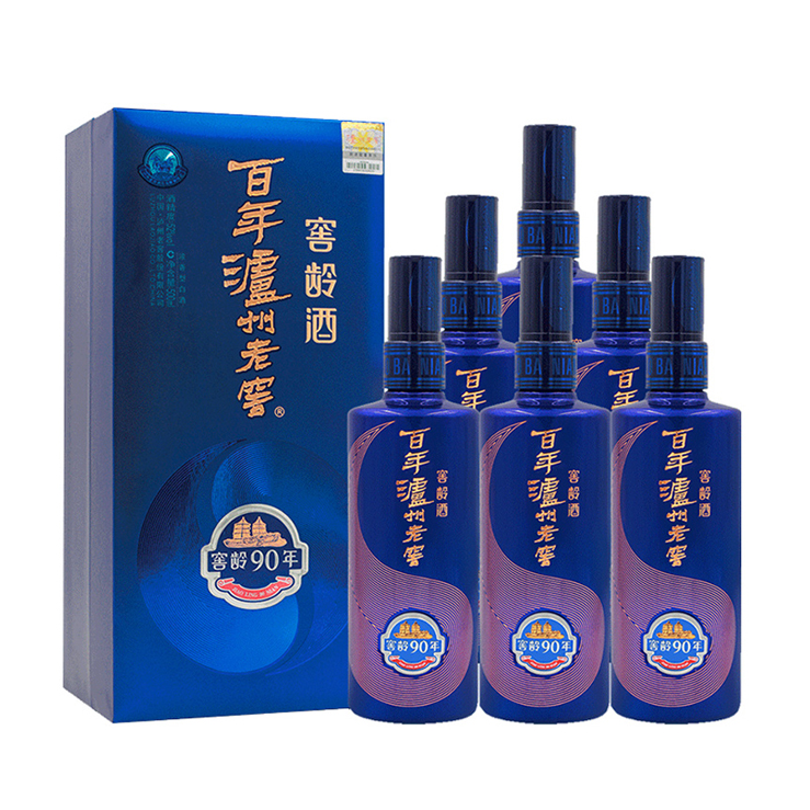 【泸州老窖】百年泸州老窖窖龄酒90年  38度500ml*6 浓香型白酒-三明逸涵专属链接