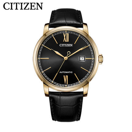 西铁城日本官方正品休闲皮带机械表学生潮流男士手表NJ0133-12E 商品图1