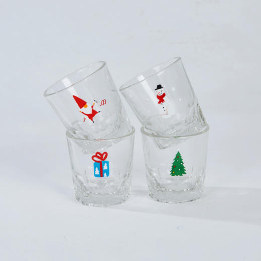 [现代住宅] 新款 圣诞玻璃杯 烧酒杯 4P套装 5CMJPY带授权招加盟代理 商品图2