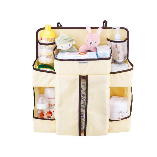 LOCK&LOCK/乐扣乐扣 婴儿床头收纳袋挂袋置物架米 黄色JPY带授权招加盟代理 商品图1