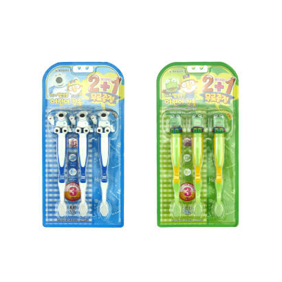 啵乐乐卡通儿童牙刷三件装--多种图案混配7包JPY带授权招加盟代理 商品图2