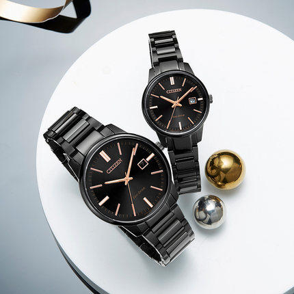 西铁城日本正品不锈钢覆BIP光动能时尚女表(情侣款)EW2597-86E 商品图6