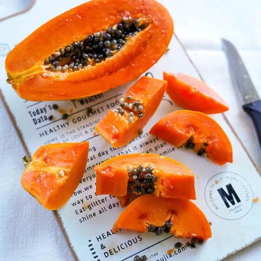 【臻选水果】海南树上熟红心木瓜甜糯可口精品果  五斤装（3-5颗左右）  顺丰快递 商品图5