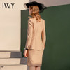 IWY/英伦风双排扣卡其色西装套装女时尚正装OL职业装套裙气质工服C1128+S982 商品缩略图3