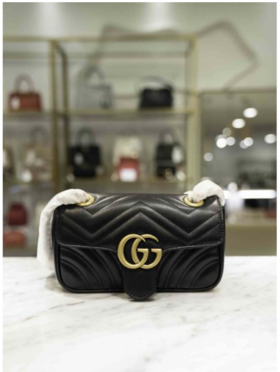 奥莱Gucci Marmont Matlasse迷你包446744-DTDIT-1000JPY带授权招加盟代理