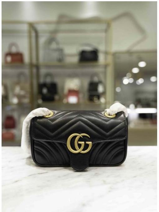 奥莱Gucci Marmont Matlasse迷你包446744-DTDIT-1000JPY带授权招加盟代理 商品图0